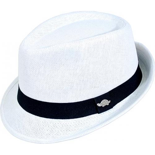 Pamoa PMS260 White Straw Dress Hat